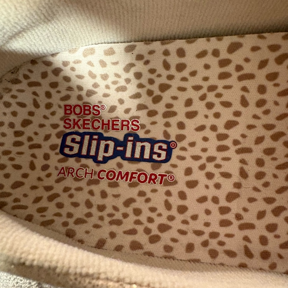 Women’s BOBS Skechers Slip-Ins Metallic Loafers - Light Gold Size 9.5 - Picture 15 of 16